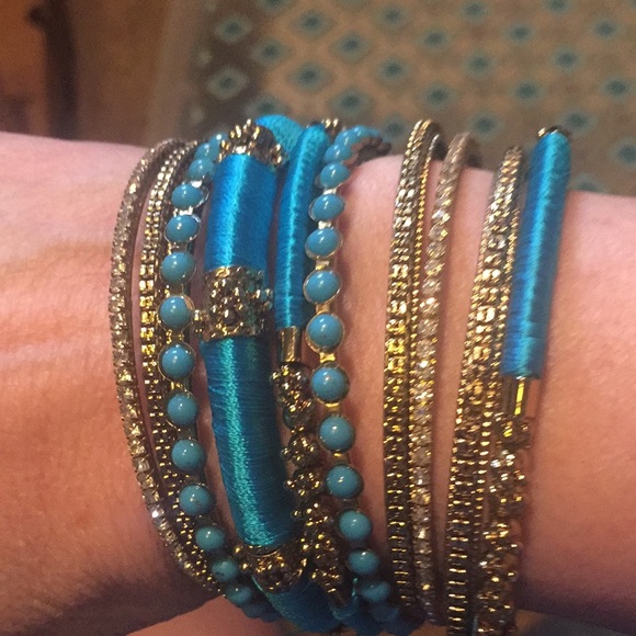 🔥 Blue Bangle Bracelets - Picture 3 of 3